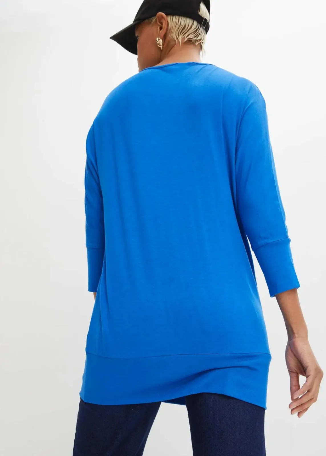 bonprix Shirts & Tops|Nachhaltigere Materialien^Oversized-Shirt aus fließender Viskose arktikblau