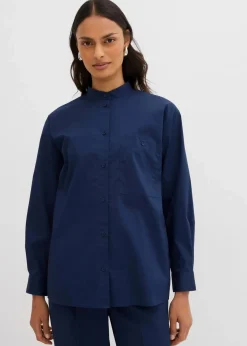 bonprix Blusen & Tuniken^Oversize-Hemd dunkelblau