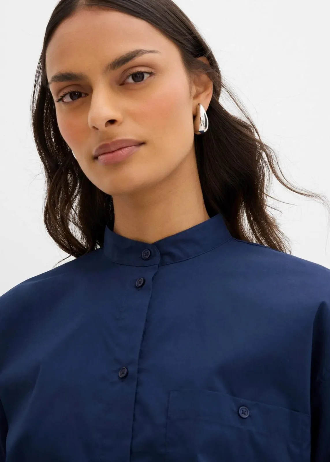 bonprix Blusen & Tuniken^Oversize-Hemd dunkelblau
