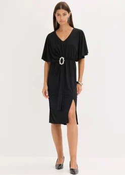 bonprix Bekleidung·Pullover & Strickjacken|Festliche Mode^Oversize-Kleid schwarz