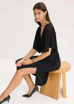 bonprix Bekleidung·Pullover & Strickjacken|Festliche Mode^Oversize-Kleid schwarz