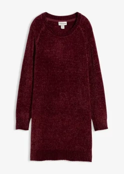 bonprix Strickmode|Kleider^Oversize-Kleid in Strick dunkelbeere