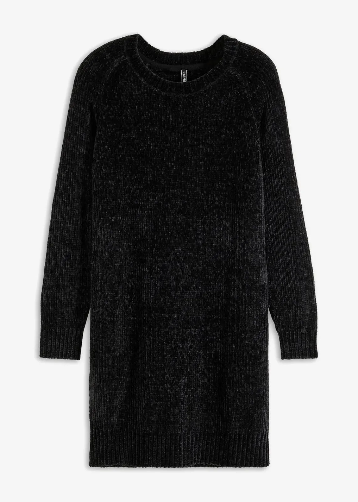 bonprix Bekleidung·Pullover & Strickjacken|Kleider^Oversize-Kleid in Strick schwarz