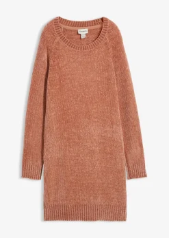 bonprix Bekleidung·Pullover & Strickjacken|Kleider^Oversize-Kleid in Strick schokosorbet