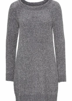 bonprix Bekleidung·Pullover & Strickjacken|Kleider^Oversize-Kleid in Strick grau