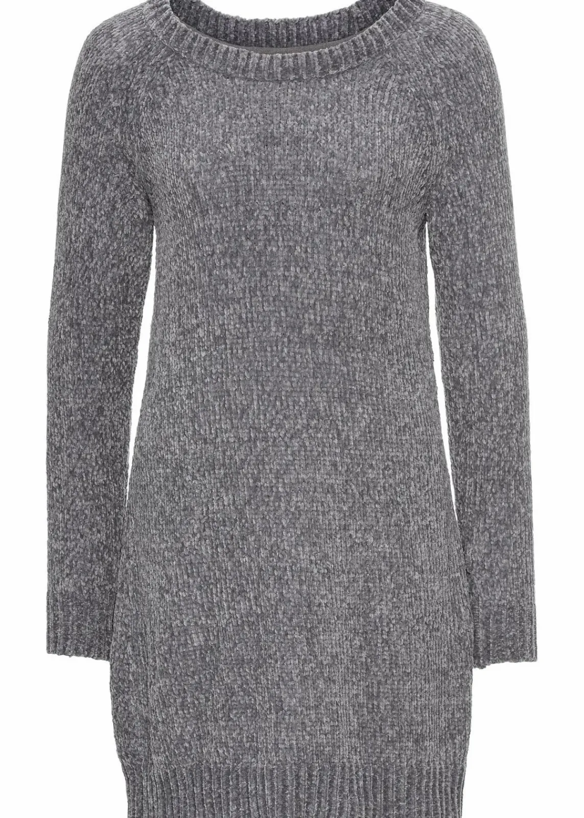 bonprix Bekleidung·Pullover & Strickjacken|Kleider^Oversize-Kleid in Strick grau