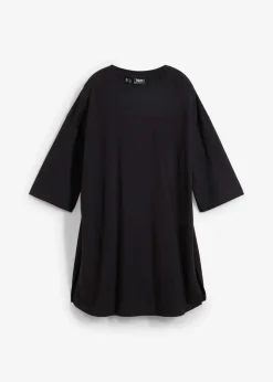 bonprix Shirts & Tops|Nachhaltigere Materialien^Oversize-Longshirt aus reiner Bio-Baumwolle schwarz