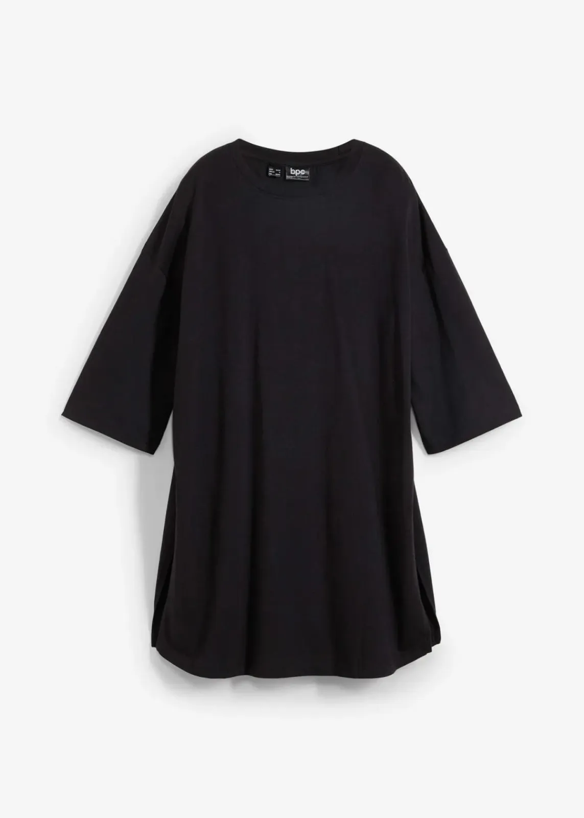 bonprix Shirts & Tops|Nachhaltigere Materialien^Oversize-Longshirt aus reiner Bio-Baumwolle schwarz