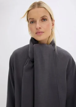 bonprix Bekleidung·Hosen|Jacken & Mäntel^Oversize-Mantel mit zwei dezenten Nahttaschen schiefergrau