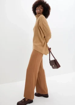 bonprix Pullover & Strickjacken|Bekleidung·Jeans^Oversize-Poncho Pullover cappuccino