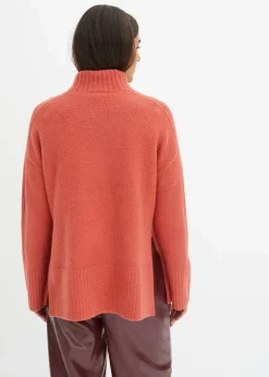 bonprix Bekleidung·Umstandsmode|Bekleidung·Jeans^Oversize-Pullover rhabarber