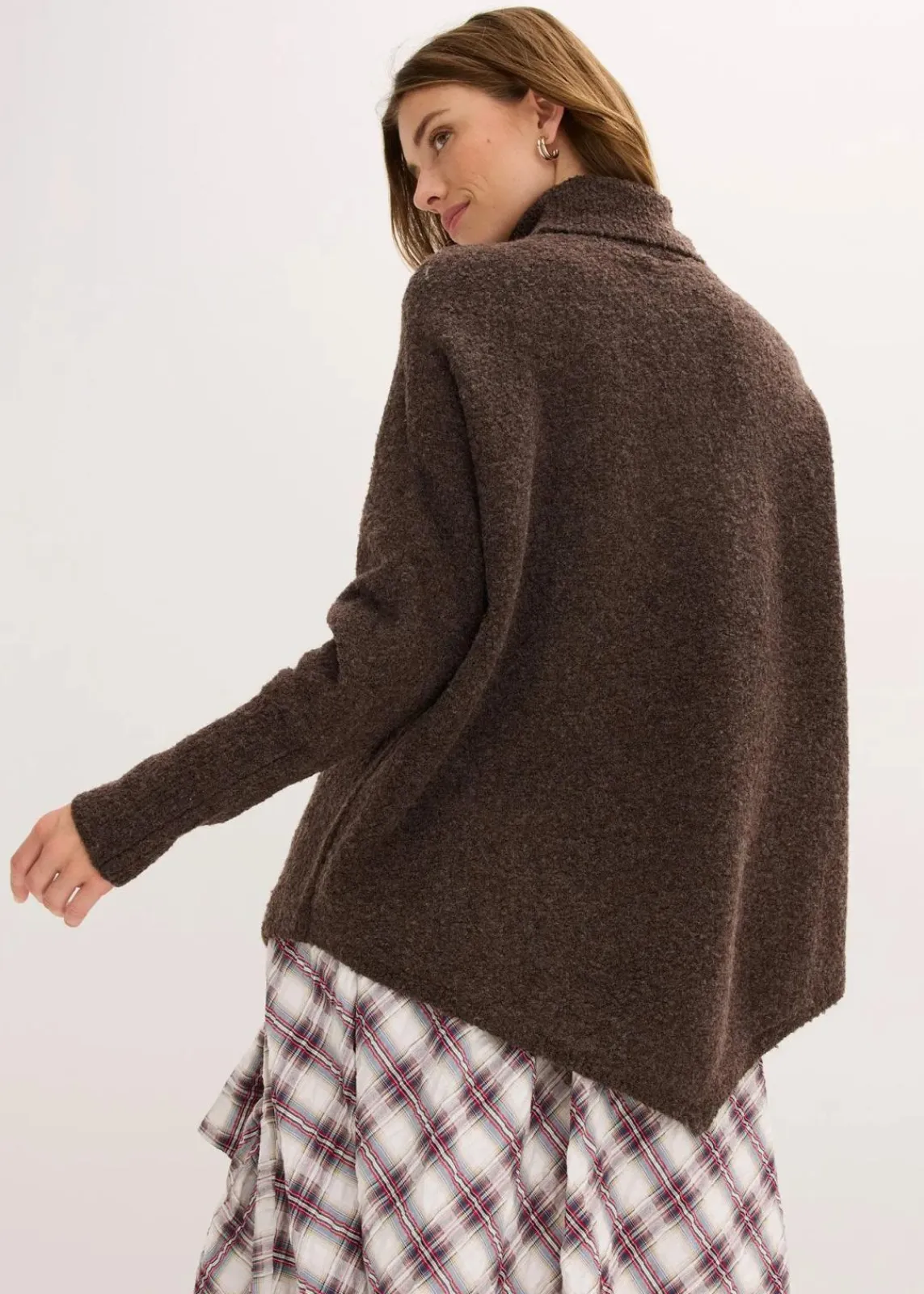 bonprix Pullover & Strickjacken|Strickmode^Oversize-Pullover dunkelbraun