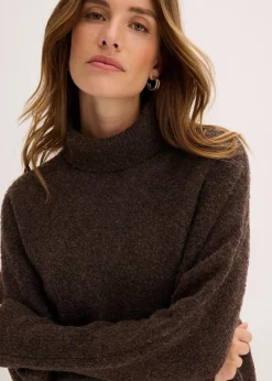 bonprix Pullover & Strickjacken|Strickmode^Oversize-Pullover dunkelbraun
