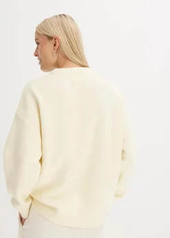 bonprix Bekleidung·Umstandsmode|Bekleidung·Jeans^Oversize-Pullover cremeweiß