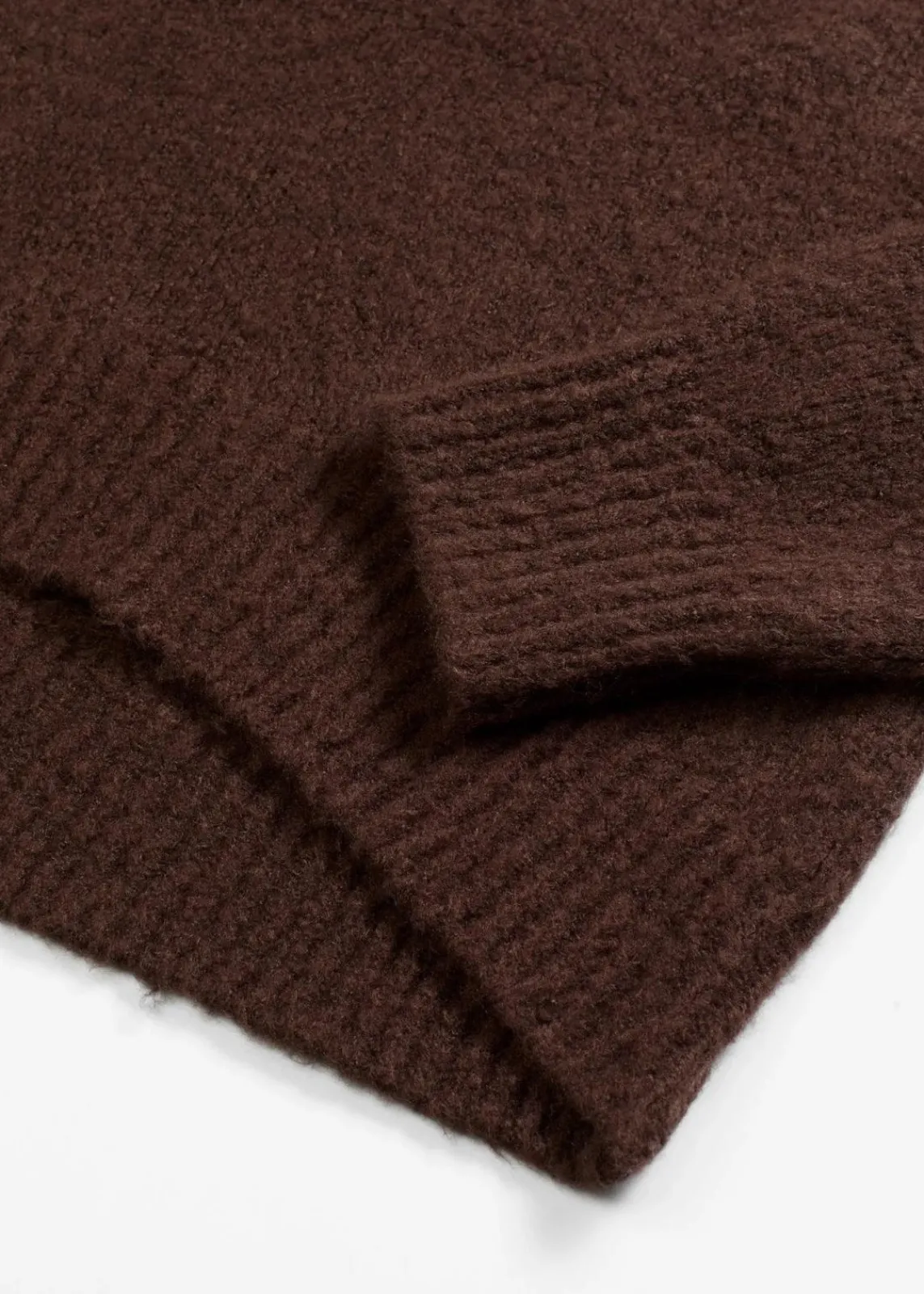 bonprix Pullover & Strickjacken|Strickmode^Oversize-Pullover dunkelbraun meliert