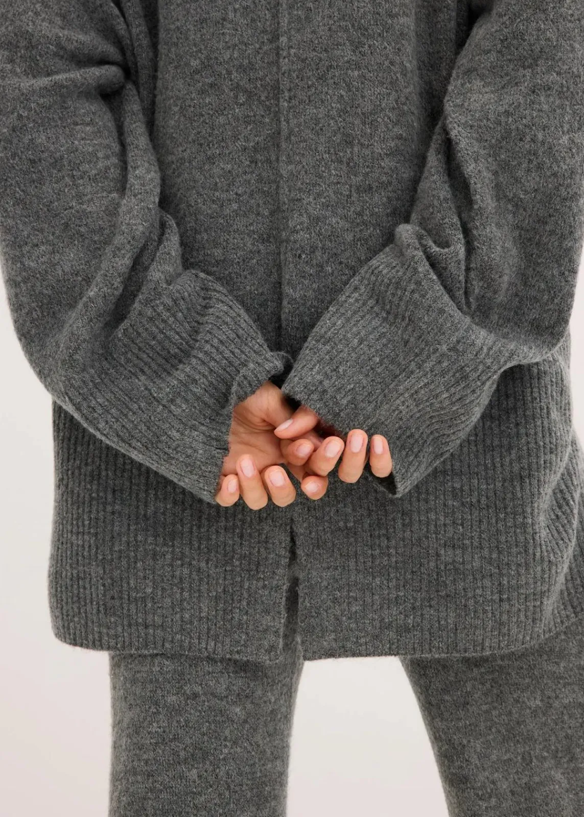 bonprix Pullover & Strickjacken|Strickmode^Oversize-Pullover anthrazit meliert