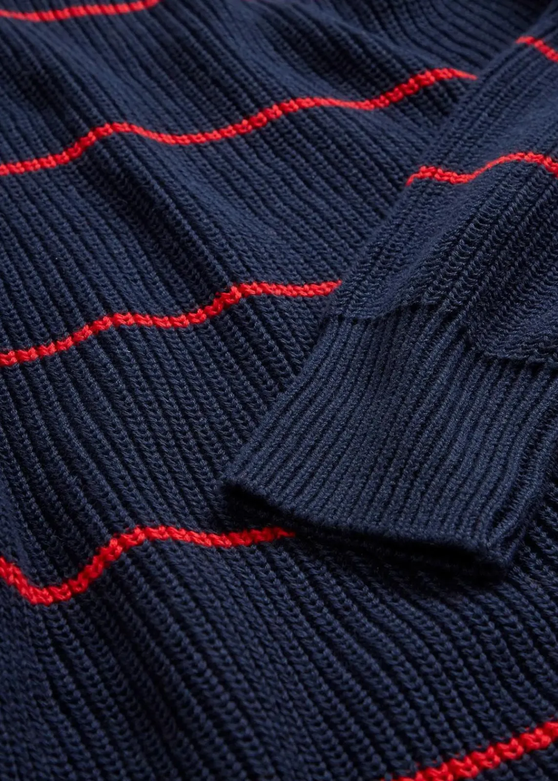 bonprix Bekleidung·Umstandsmode|Bekleidung·Jeans^Oversize-Pullover dunkelblau/erdbeere gestreift