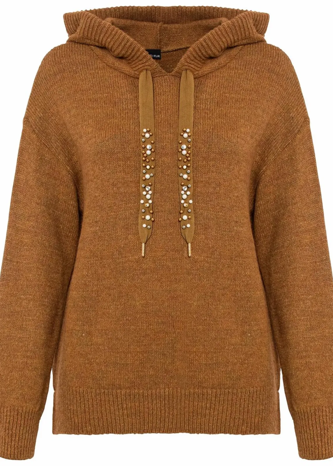 bonprix Bekleidung·Umstandsmode|Pullover & Strickjacken^Oversize-Pullover braun meliert