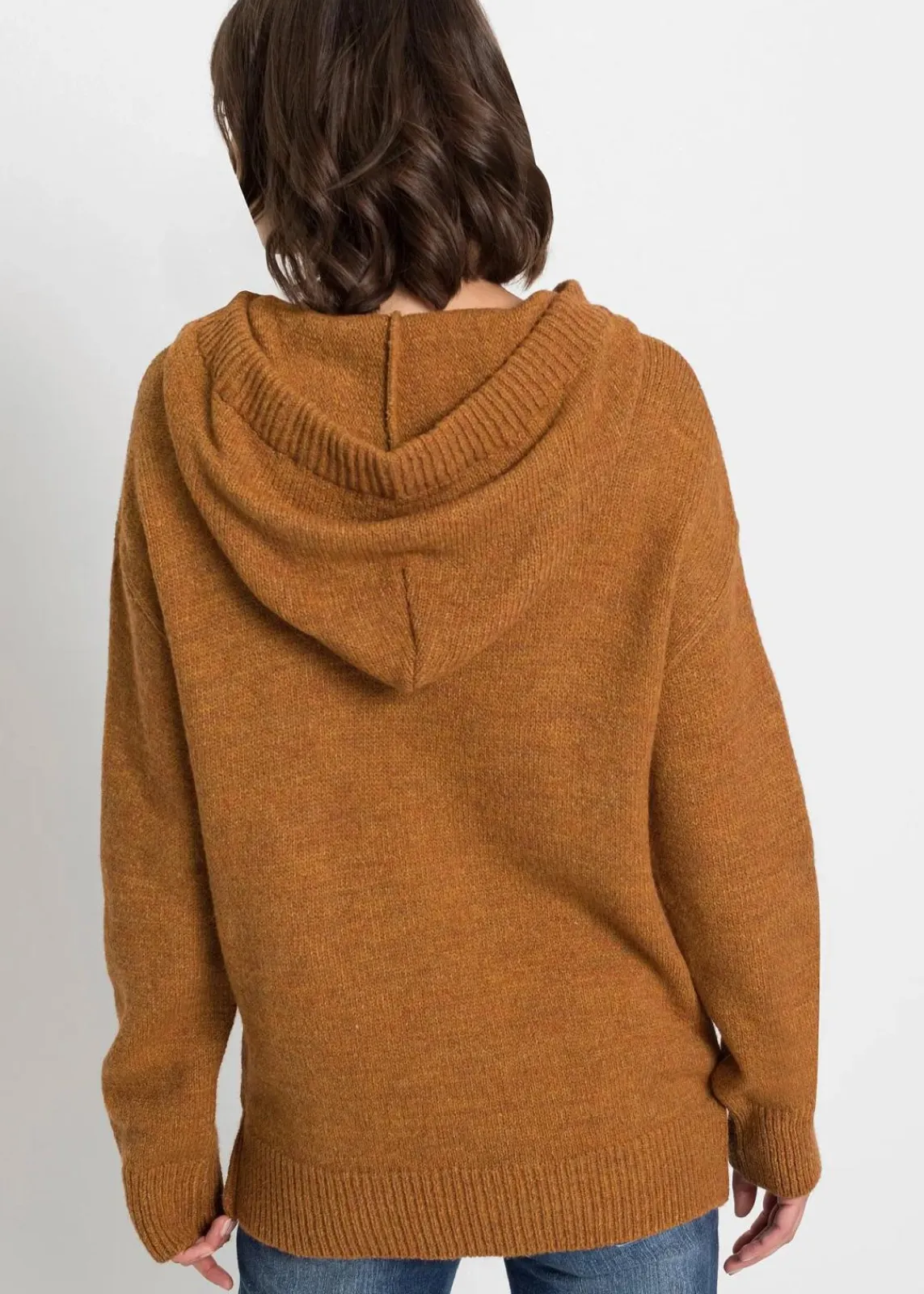 bonprix Bekleidung·Umstandsmode|Pullover & Strickjacken^Oversize-Pullover braun meliert