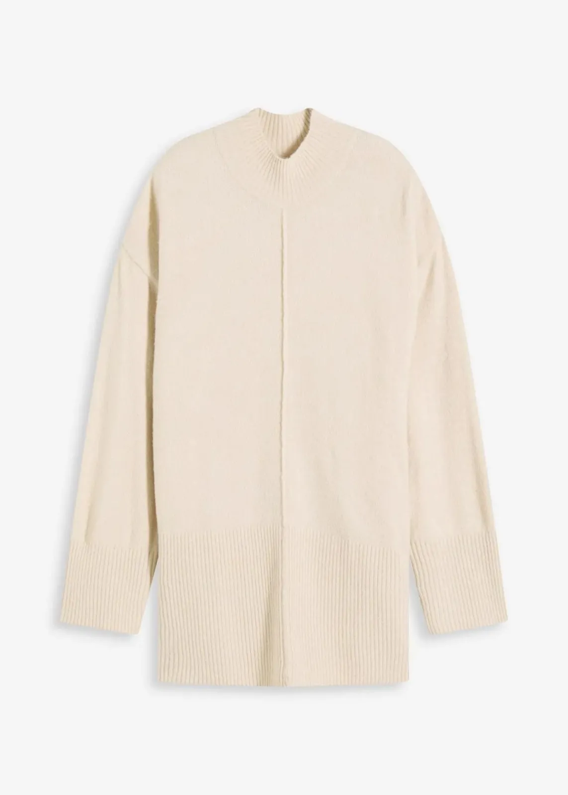 bonprix Bekleidung·Umstandsmode|Bekleidung·Jeans^Oversize-Pullover kieselbeige meliert