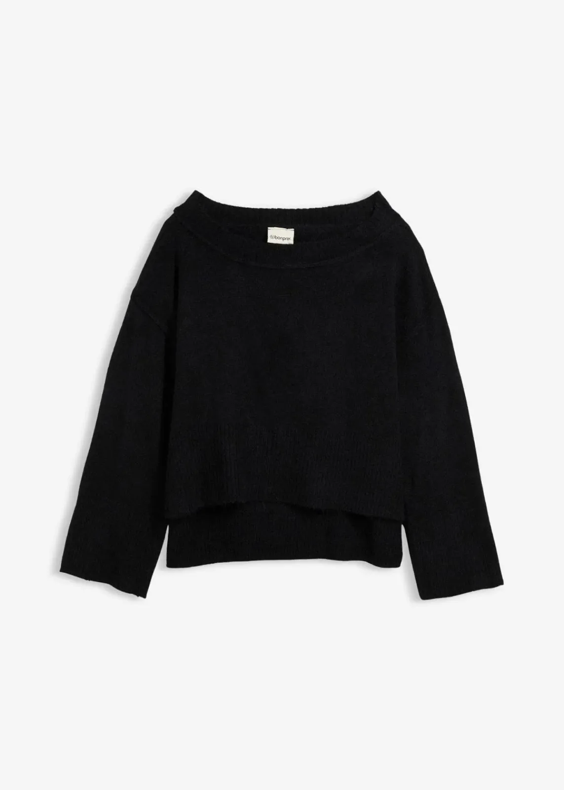 bonprix Bekleidung·Umstandsmode|Strickmode^Oversize-Pullover schwarz