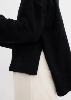 bonprix Bekleidung·Umstandsmode|Strickmode^Oversize-Pullover schwarz