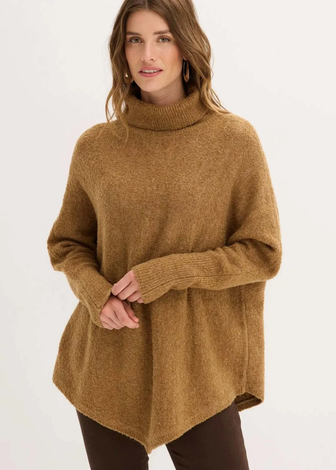 bonprix Strickmode|Pullover & Strickjacken^Oversize-Pullover cognac braun