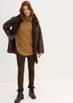 bonprix Strickmode|Pullover & Strickjacken^Oversize-Pullover cognac braun