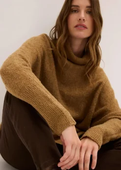 bonprix Strickmode|Pullover & Strickjacken^Oversize-Pullover cognac braun