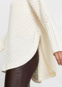 bonprix Strickmode|Pullover & Strickjacken^Oversize-Pullover cremeweiss