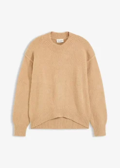 bonprix Bekleidung·Umstandsmode|Bekleidung·Jeans^Oversize-Pullover hellkhaki meliert