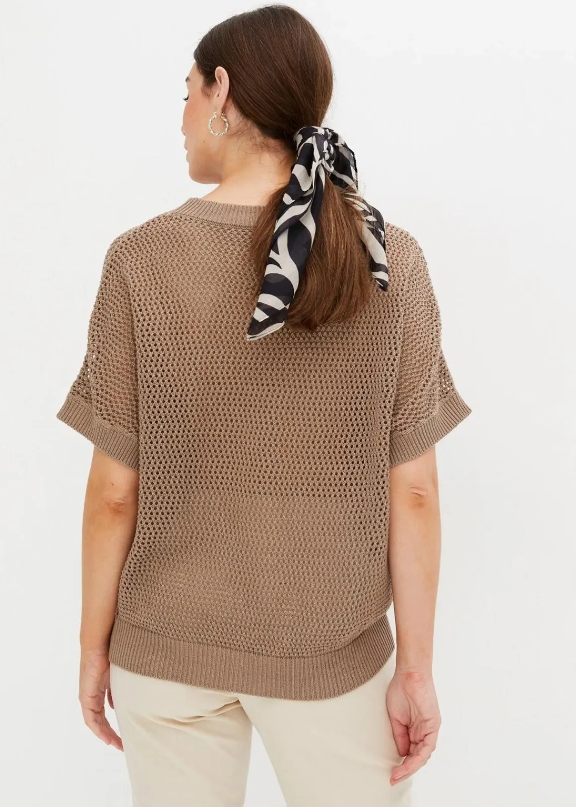 bonprix Bekleidung·Umstandsmode|Bekleidung·Jeans^Oversize-Pullover aus Baumwoll-Mix taupe