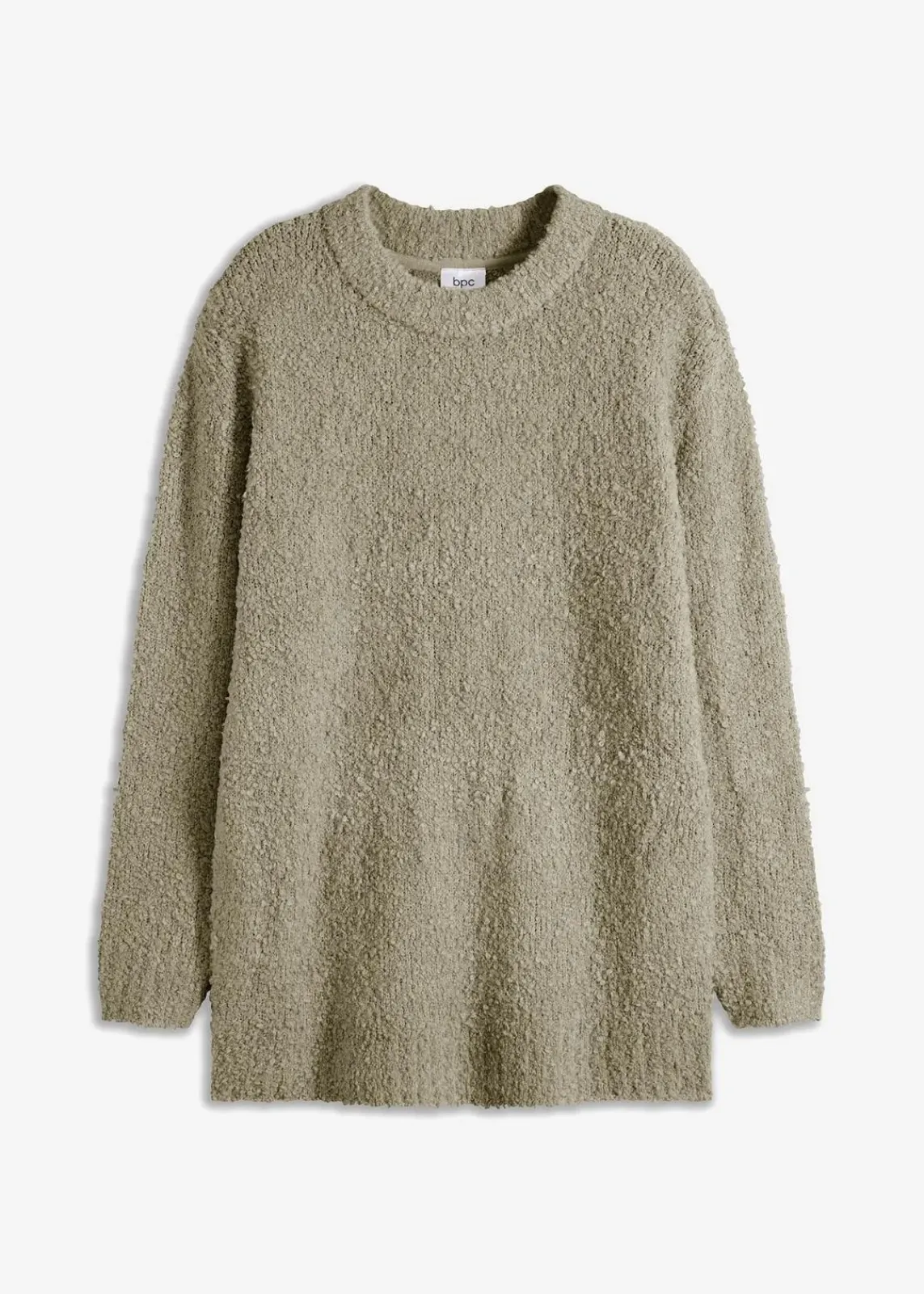 bonprix Pullover & Strickjacken|Bekleidung·Jeans^Oversize-Pullover aus Flauschgarn seegras