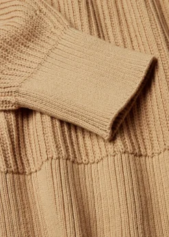 bonprix Bekleidung·Umstandsmode|Bekleidung·Jeans^Oversize-Pullover aus reiner Baumwolle latte macchiato