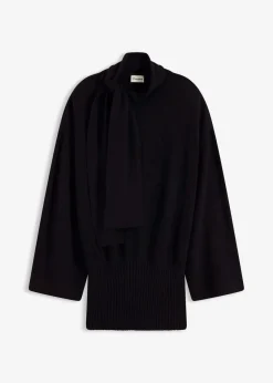 bonprix Bekleidung·Umstandsmode|Bekleidung·Jeans^Oversize-Pullover aus softem Viskose-Mix schwarz