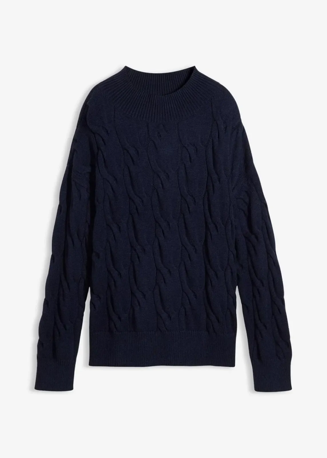 bonprix Bekleidung·Umstandsmode|Strickmode^Oversize-Pullover aus softem Viskose-Mix dunkelblau