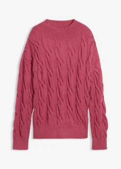 bonprix Bekleidung·Umstandsmode|Strickmode^Oversize-Pullover aus softem Viskose-Mix kirschblütenpink