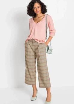 bonprix Pullover & Strickjacken|Bekleidung·Jeans^Oversize-Pullover aus Viskose- mix vintagerosa