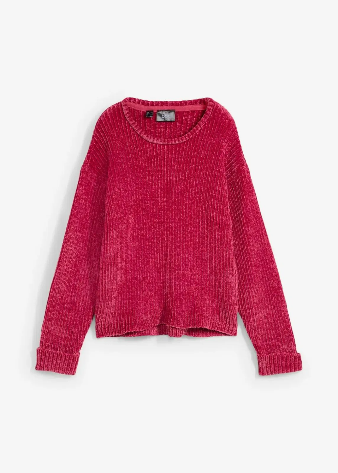 bonprix Strickmode|Nachhaltigere Materialien^Oversize-Pullover aus weichem Chenille beerenrot