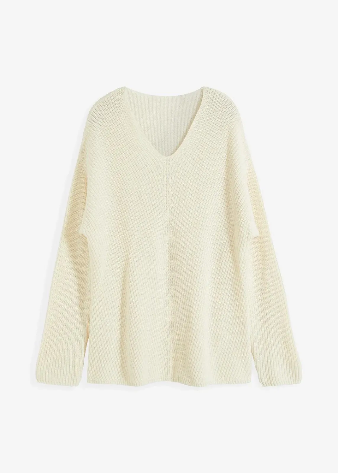 bonprix Bekleidung·Umstandsmode|Strickmode^Oversize-Pullover aus Woll-Mix cremeweiß