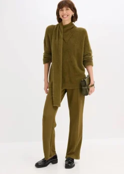 bonprix Bekleidung·Umstandsmode|Bekleidung·Jeans^Oversize-Pullover mit Schal erdoliv