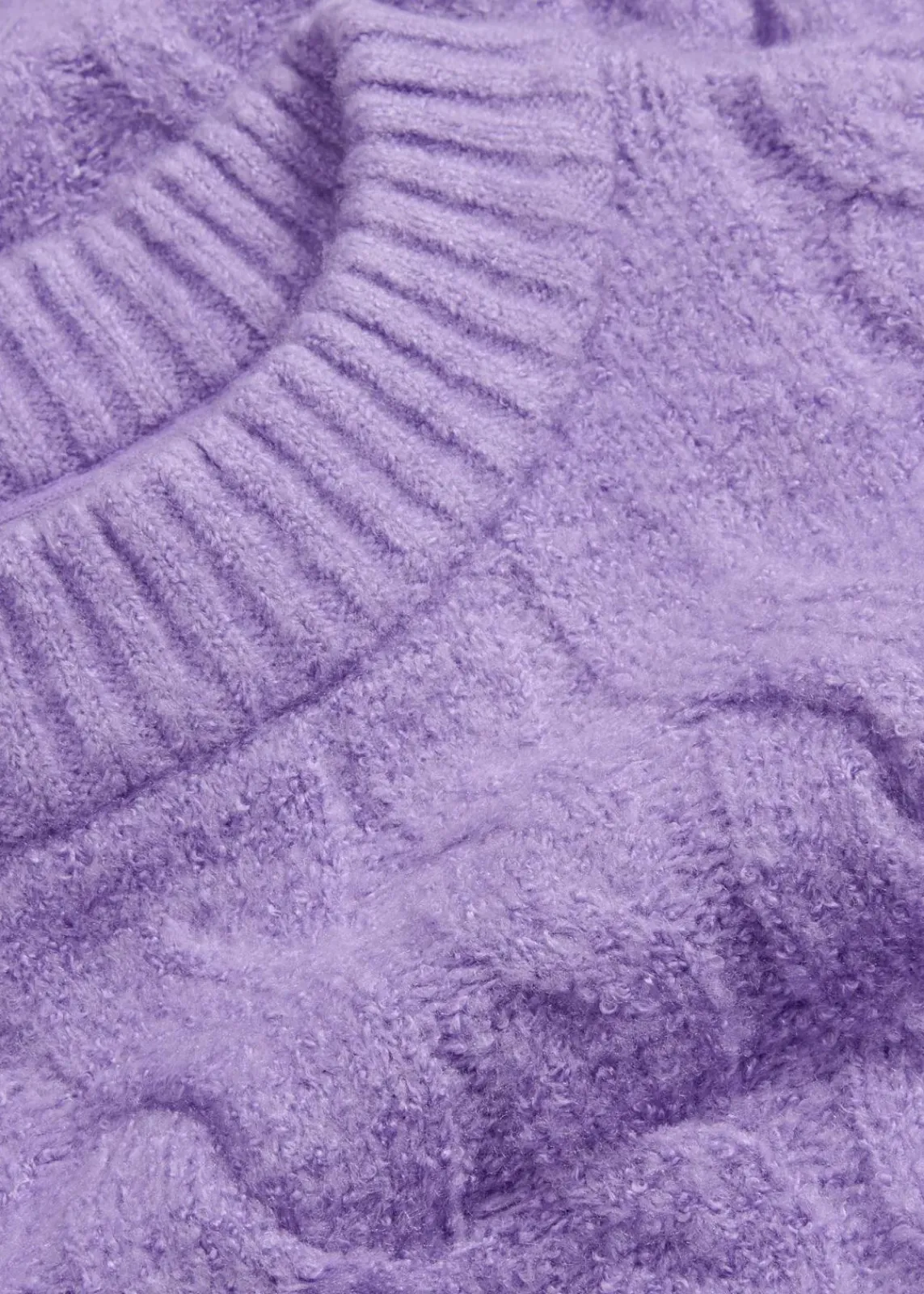 bonprix Pullover & Strickjacken|Strickmode^Oversize-Pullover mit Zopfmuster softlila