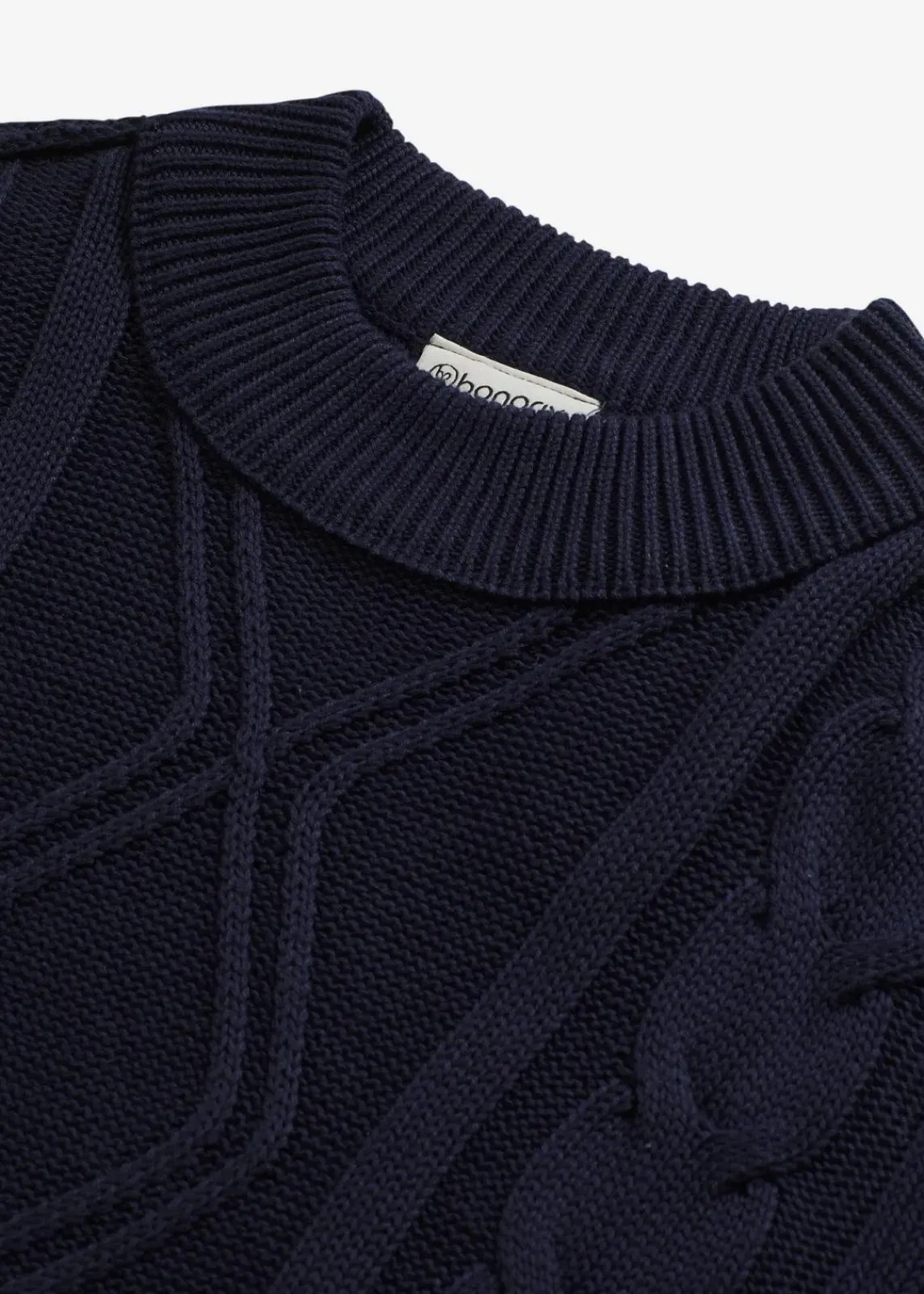 bonprix Pullover & Strickjacken|Strickmode^Oversize-Pullover mit Zopfmuster tintenblau