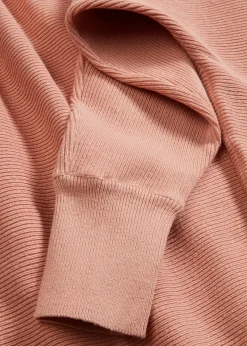bonprix Pullover & Strickjacken|Bekleidung·Jeans^Oversize-Ripp-Pullover rosé meliert