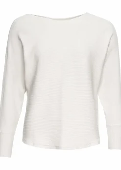 bonprix Bekleidung·Umstandsmode|Strickmode^Oversize-Ripp-Pullover cremeweiss