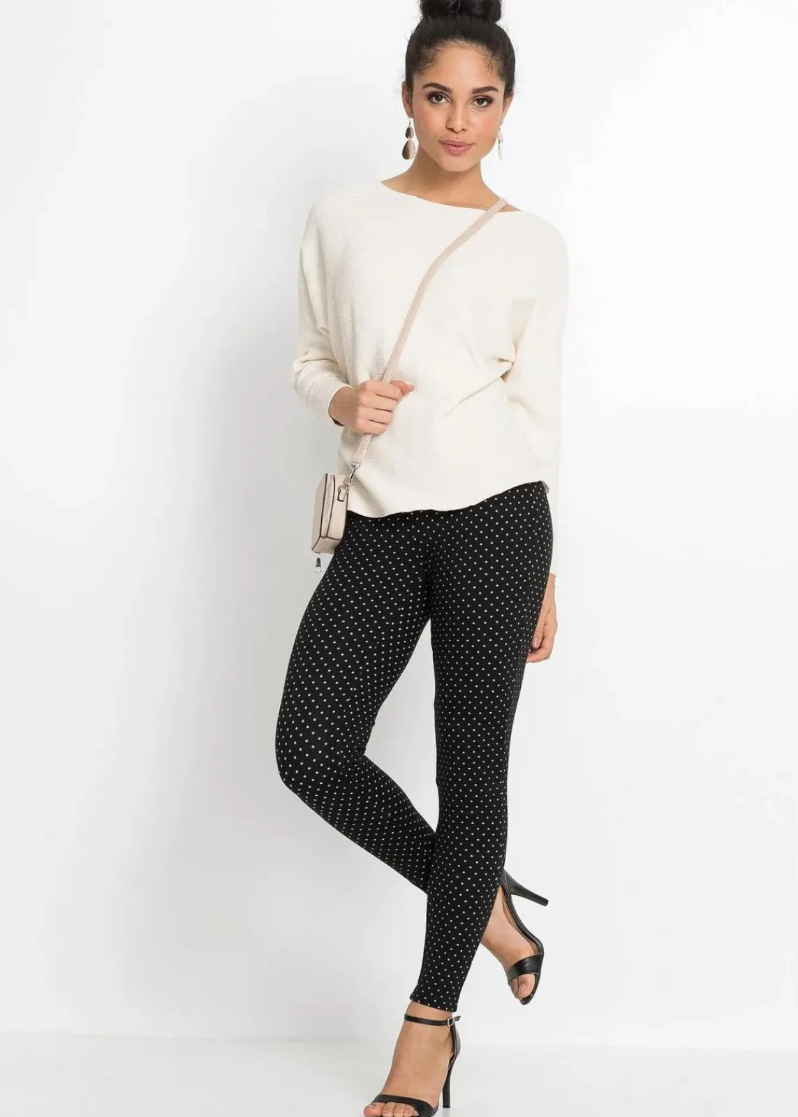 bonprix Bekleidung·Umstandsmode|Strickmode^Oversize-Ripp-Pullover cremeweiss