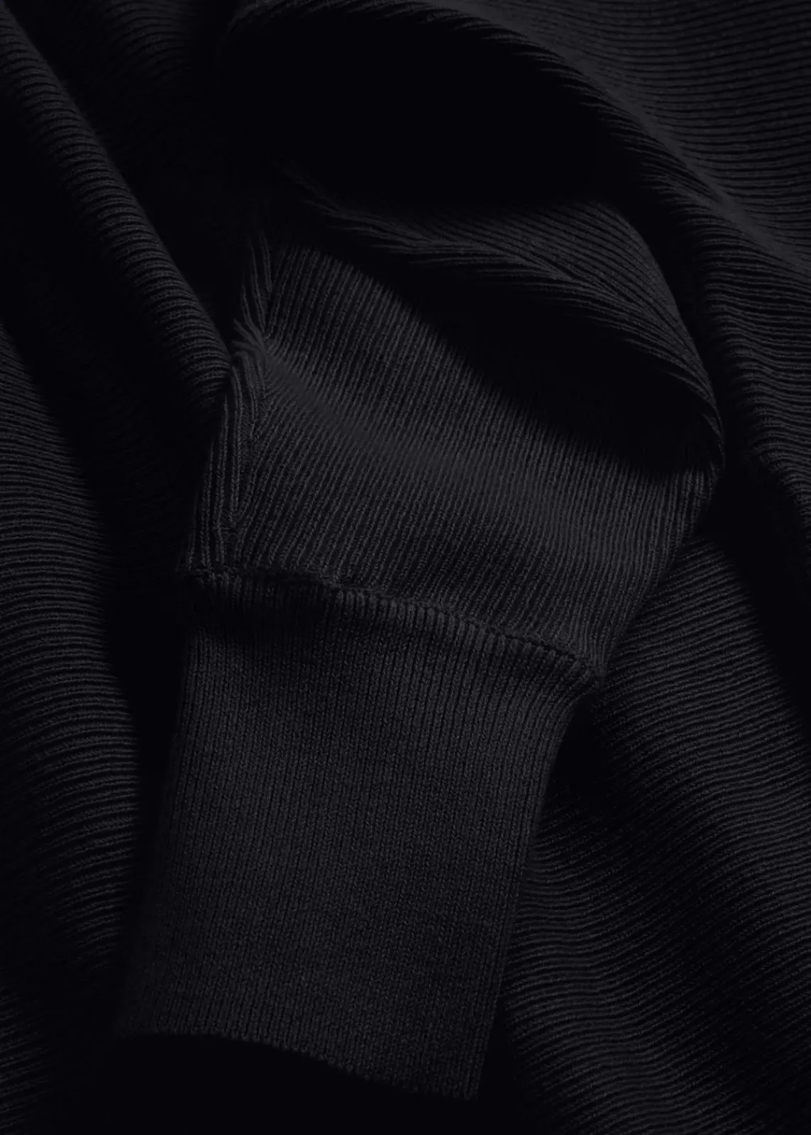 bonprix Bekleidung·Umstandsmode|Strickmode^Oversize-Ripp-Pullover schwarz