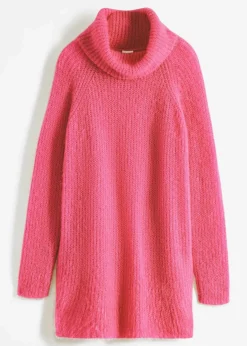 bonprix Bekleidung·Umstandsmode|Bekleidung·Jeans^Oversize-Rollkragenpullover pink