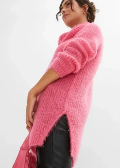 bonprix Bekleidung·Umstandsmode|Bekleidung·Jeans^Oversize-Rollkragenpullover pink