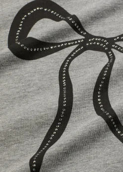 bonprix Nachhaltigere Materialien|Shirts & Tops^Oversize-Shirt grau meliert bedruckt